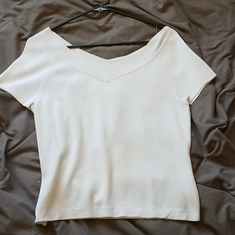 White knit top